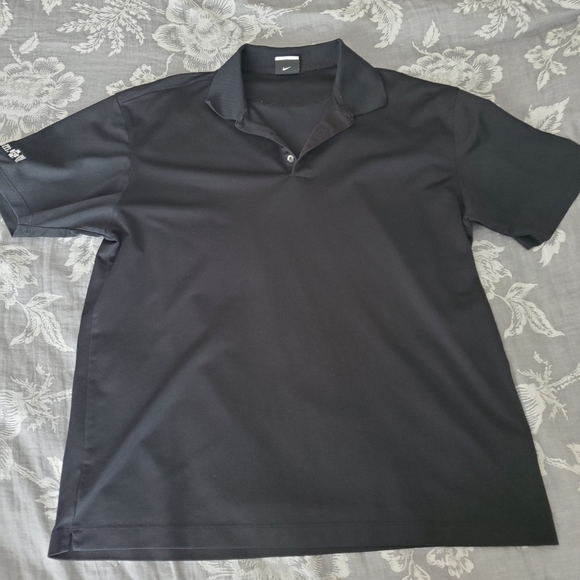 Nike DriFit Black Golf Polo Shirt - XL - Picture 2 of 5